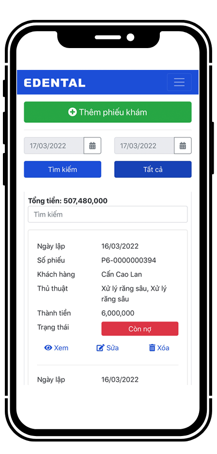 App Mobile - Quản lý Nha Khoa